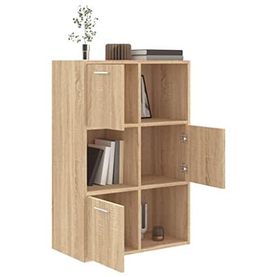 Opbergkast 60x29,5x90 cm bewerkt hout sonoma eikenkleurig - thumbnail