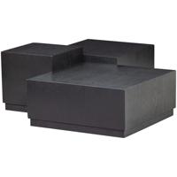 WOOOD Bijzettafel 'Pim' Essen, Set van 3 stuks, kleur zwart - thumbnail