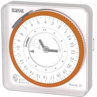 Suevia Practic D Fronttafelinbouw-schakelklok Analoog 230 V/AC 3680 W