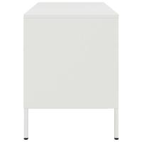 Tv-meubel 68x39x50,5 cm staal wit - thumbnail