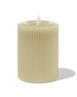 HEMA LED ribbel kaars met wax Ø7.5x10 lichtgroen (lichtgroen) - thumbnail