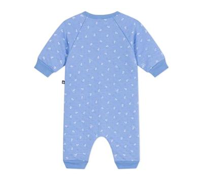 Lange baby-overall met kleine ankers print van PETIT BATEAU blauw