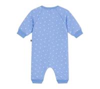 Lange baby-overall met kleine ankers print van PETIT BATEAU blauw - thumbnail