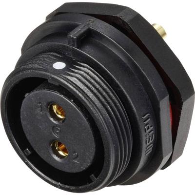 Weipu SP2112 / S 2 Ronde connector Bus, inbouw Totaal aantal polen: 2 Serie (ronde connectoren): SP21 1 stuk(s)