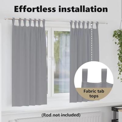 VidaXL Zwart-out gordijnen met ringen 2 pcs lichtgrijs 175 x 140 cm