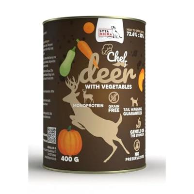 SYTA MICHA Chef Deer with vegetables - nat hondenvoer - 400g