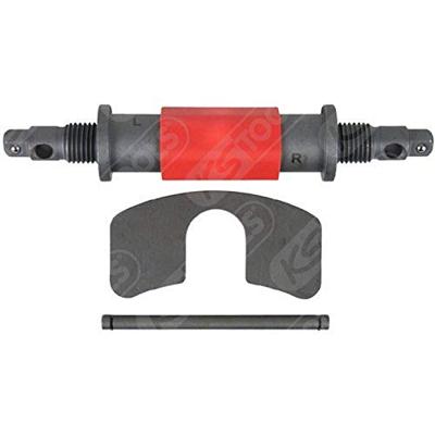 KS Tools 150.1964 2-in-1 spindel rechts- en linksdraaiend met knevel