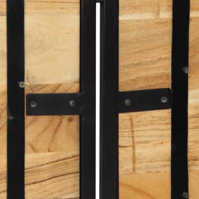 Hoofdeinde 160 cm massief acaciahout en ijzer Hoofdeinde 160 cm massief acaciahout en ijzer