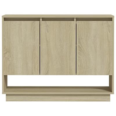 Dressoir 97x31x75 cm spaanplaat sonoma eikenkleurig