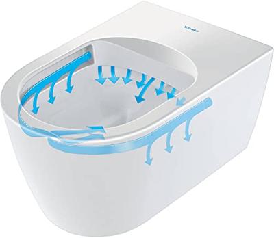 Duravit ME by Starck hangtoilet inclusief toiletbril Rimless Wondergliss 37x57x35 5cm wit - thumbnail