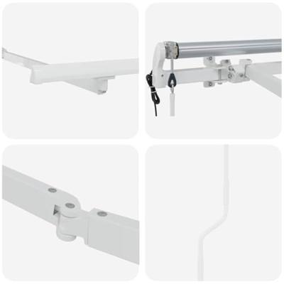 VidaXL Zijde frame wit 3 x 2 m metaal
