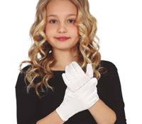 Witte kinder handschoenen 17 cm - thumbnail