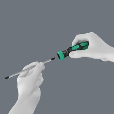 Wera kraftform kompakt vario ra, 7-delig bitset (zwart/groen)