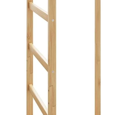 VidaXL Kapstok met haken en schappen 38,5x30x156 cm bamboe VidaXL Kapstok met haken en schappen 38,5x30x156 cm bamboe