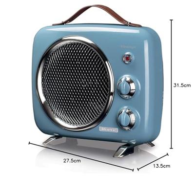 Ariete Vintage blauwe ventilatorkachel ventilatorkachel 2000 Watt, verwarmen en koelen