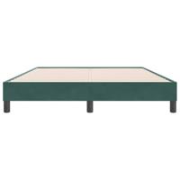 Bedframe zonder matras 140x220 cm fluweel donkergroen - thumbnail