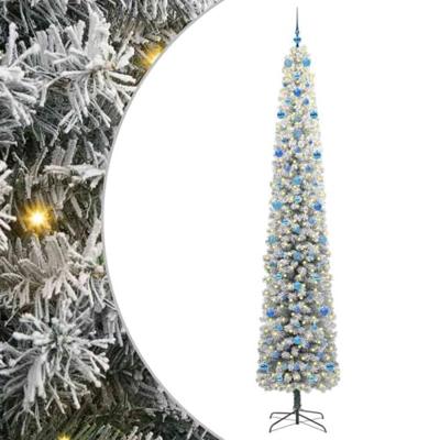 VidaXL Kunstkerstboom groen 270 cm pvc en staal en kunststof VidaXL Kunstkerstboom groen 270 cm pvc en staal en kunststof
