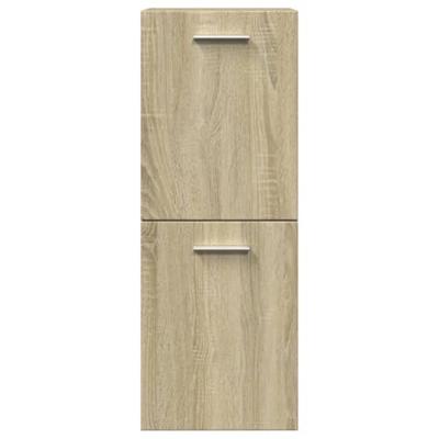 Badkamerkast 30x30x80 cm spaanplaat sonoma eikenkleurig Badkamerkast 30x30x80 cm spaanplaat sonoma eikenkleurig