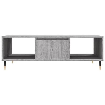 Salontafel 104x60x35 cm bewerkt hout grijs sonoma