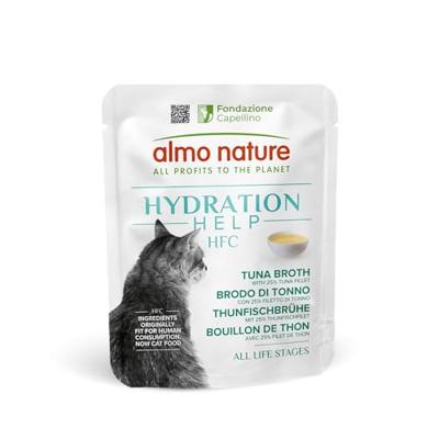 Almo Nature HFC Hydration Help tonijnbouillon met tonijnfilet natvoer kat (50 g) 24 x 50 g