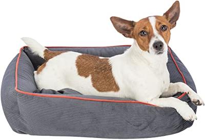 TRIXIE Bed Romy, hoekig, 55 × 45 cm, grijs – 37665