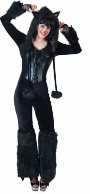 Zwarte panter outfit dames