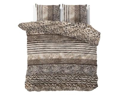 RoyalTextile - Cozy Panther Dekbedovertrek Katoen - Bruin - 240 x 220