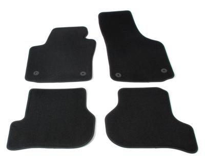 Automatten op maat - zwart velours - Seat Leon 1P 2005-2012