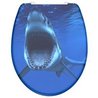 Schutte Duroplast WC-bril SHARK met soft-close en quick-release 82371 - thumbnail
