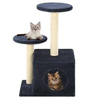 VidaXL Kattenkrabpaal met sisal krabpalen 60 cm donkerblauw - thumbnail