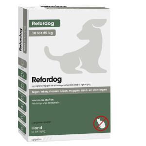 Refordog 250 mg spot-on anti-parasiet hond (10 - 25 kg) 3 pipetten