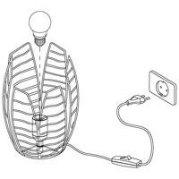 Eglo Landelijke tafellampMongu 1 - 43296 - thumbnail