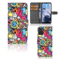 Motorola Moto E22 | E22i | Wallet Case | met Pasjes | Punk Rock - thumbnail