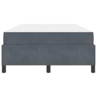 Bedframe Anders Wit en lichtgrijs 120 x 200 cm Fluweel - thumbnail