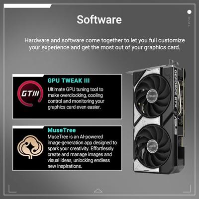 VGA ASUS GeForce RTX 5060 DUAL-RTX5060-O8G