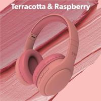 T'NB Opvouwbare draadloze hoofdtelefoon met passieve ruisonderdrukking, met bluetooth-verbinding, stereogeluid met geïntegreerde microfoon, batterijduur tot 30 uur, roze - thumbnail