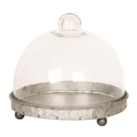 Clayre Eef Stolp 6GL2492 Grijs Transparent 16x15 cm - thumbnail