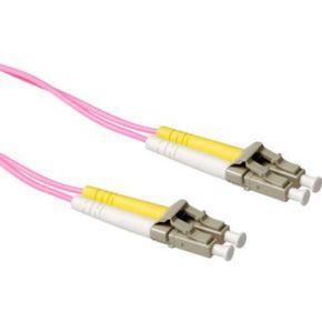 ACT RL9727 Glasvezel Patchkabel Duplex LSZH - LC/LC 50/125µm OM4 - 27 meter