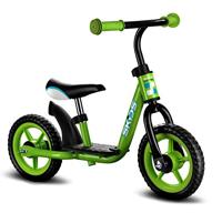 Skids Control loopfiets - loopfiets - jongens en meisjes - groen;zwart - 10 inch - thumbnail