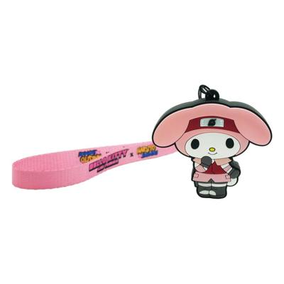 Naruto Shipudden x Hello Kitty PVC Keychain My Melody Sakura Naruto Shipudden x Hello Kitty PVC Keychain My Melody Sakura