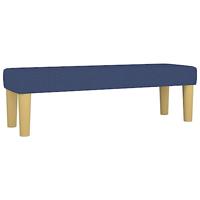 Boxspring met matras stof blauw 140x200 cm - thumbnail