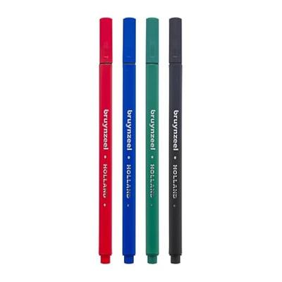Bruynzeel fineliner set 4 kleuren