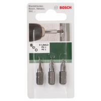 Bosch Accessories 2609255974 Bitset 3-delig Plat, Kruiskop Phillips, Kruiskop Pozidriv - thumbnail