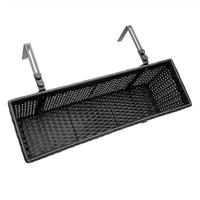 Polyrotan Balkonbak Set van 2 kleur Zwart - thumbnail