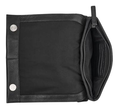 Burkely Soft Skylar Double pocket flap crossbody bag-Black