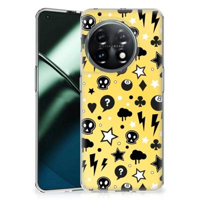 Silicone Back Case OnePlus 11 Punk Geel Silicone Back Case OnePlus 11 Punk Geel