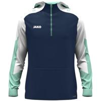 JAKO 6770K Sweater Met Kap Dynamic Kids - Marine/Wit/Munt - 140 - thumbnail