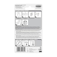 3M Command-mini-haak (l x b x h) 29 x 22 x 11 mm Wit Inhoud: 6 stuk(s) - thumbnail