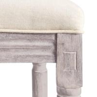 Barkrukken 2 st linnen wit - thumbnail