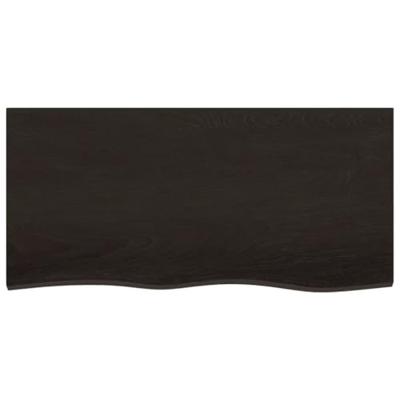 Badkamer wandschap staal en massief eikenhout